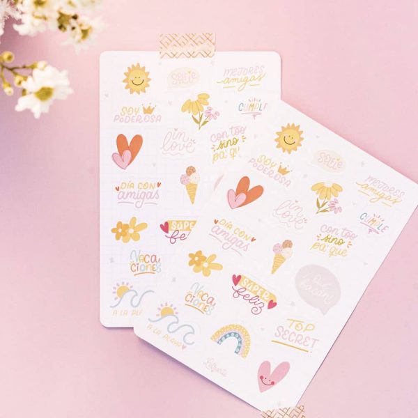 Stickers con frases divertidas e inspiradoras