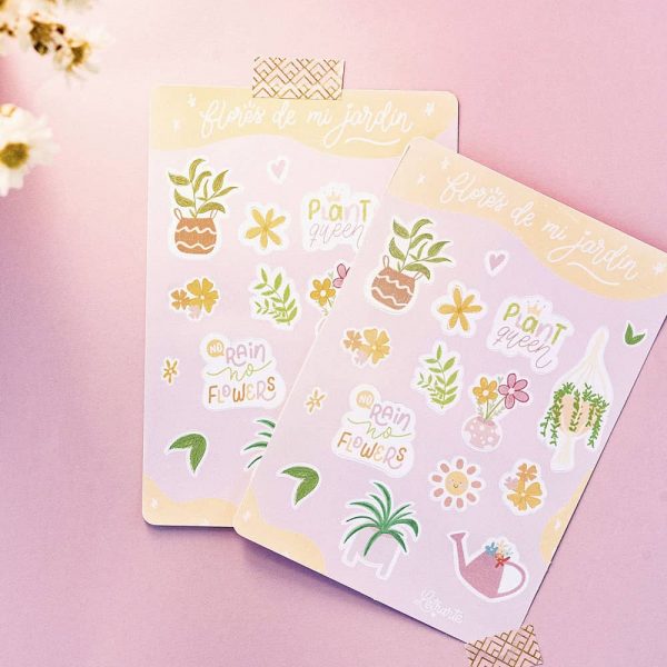 Stickers de plantas y jardín, diseñados por letrarte shop